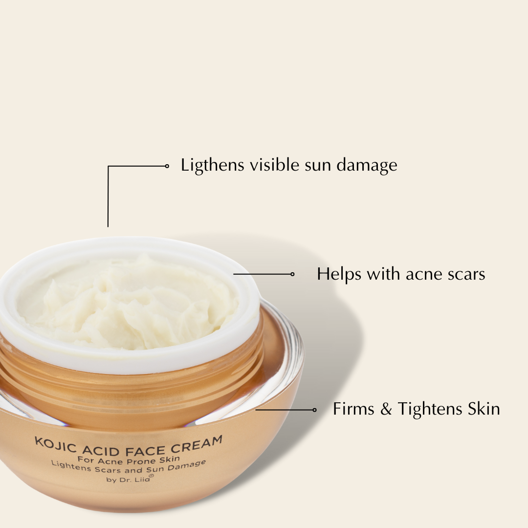 Kojic Acid Duo for Dark Spots & Uneven Tone – Serum + Cream Set,
