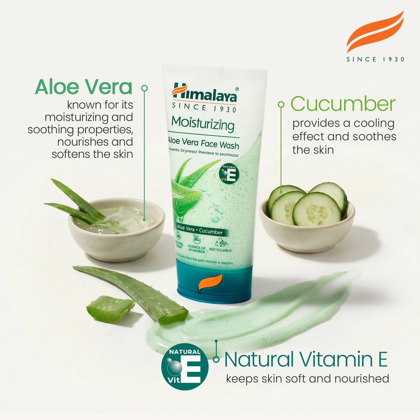 Himalaya Moisturizing Aloe Vera Face Wash - 150ml