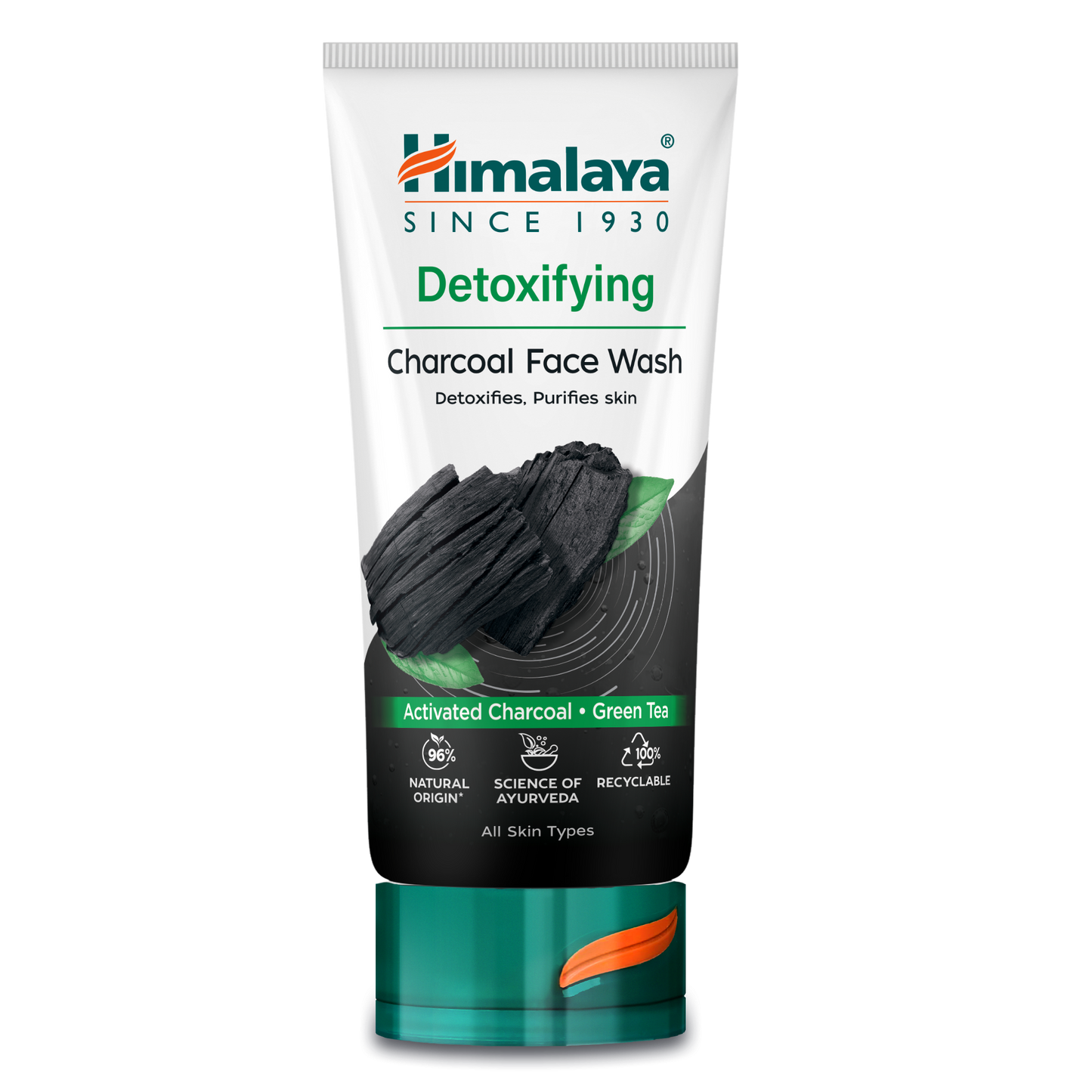 Himalaya Detoxifying Face Wash with Activated Charcoal & Green Tea - 150 ml