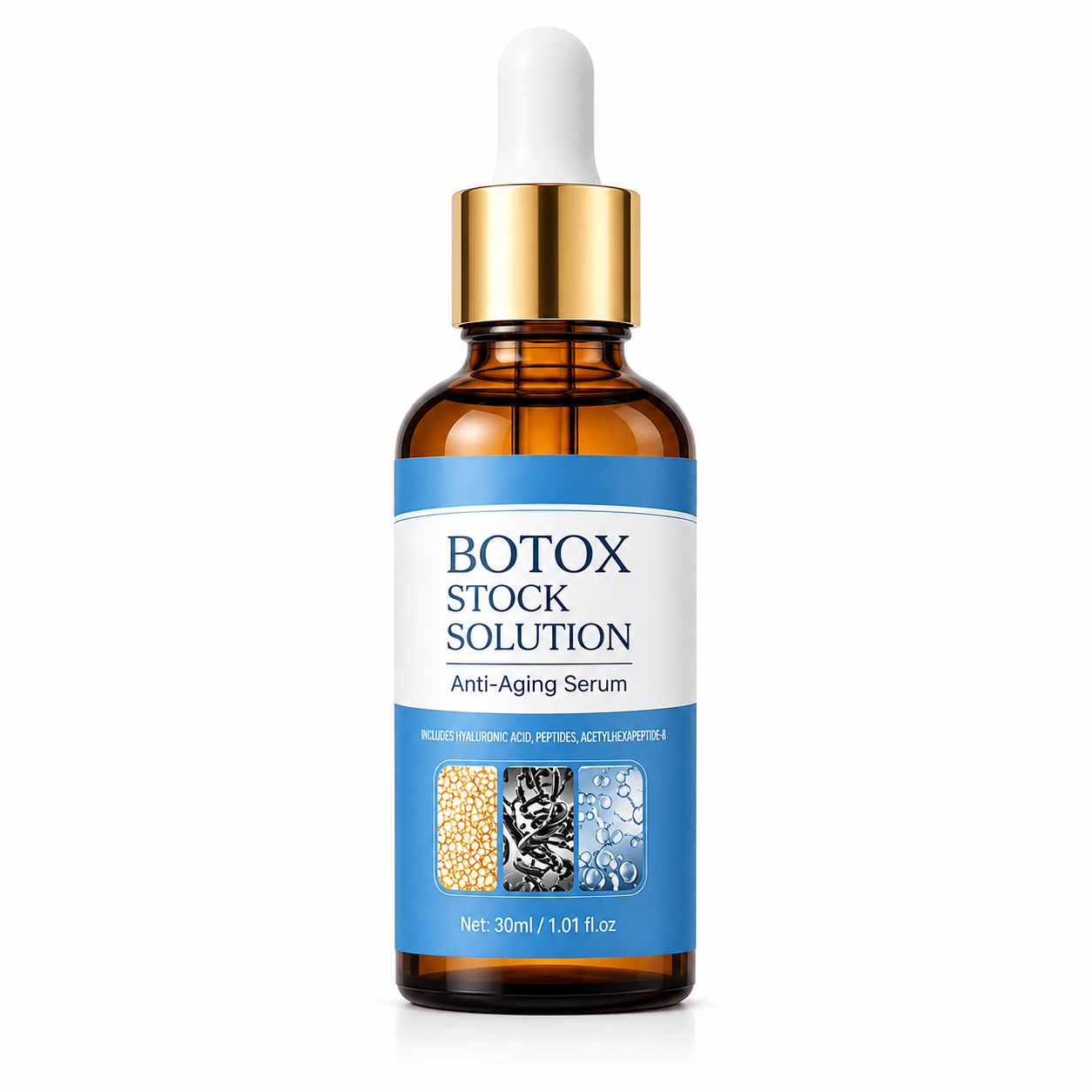 Sérum antienvejecimiento con solución concentrada tipo bótox