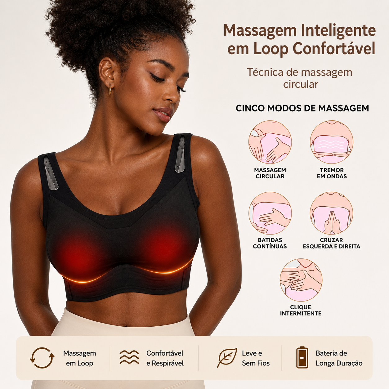 Massageador de peito