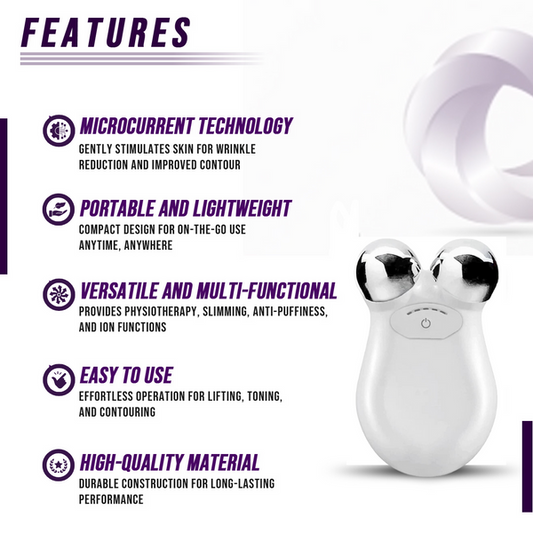 Kit 3 em 1 – Lifting, Sculpting e Glow | Terapia LED, Gua Sha Elétrico e Microcorrente