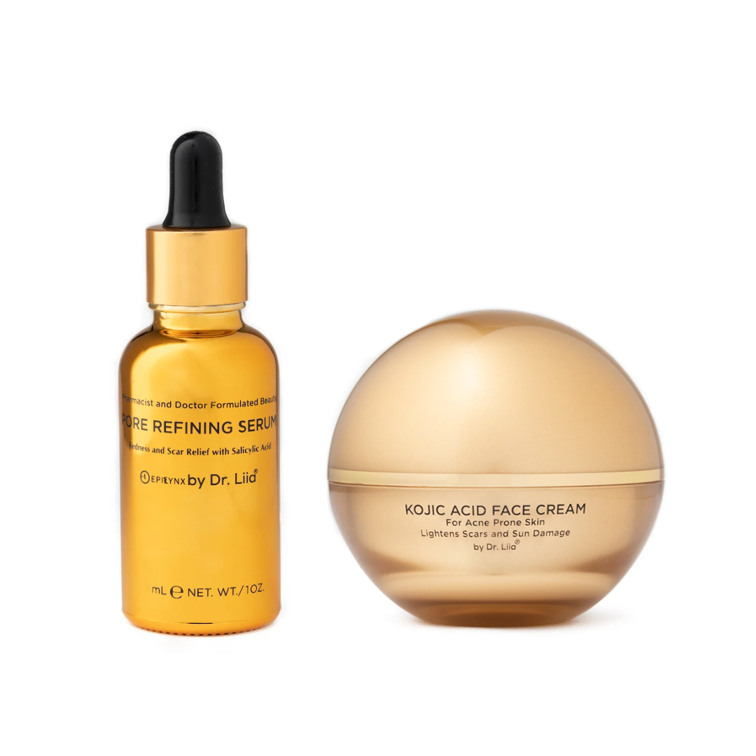 Kojic Acid Duo for Dark Spots & Uneven Tone – Serum + Cream Set,
