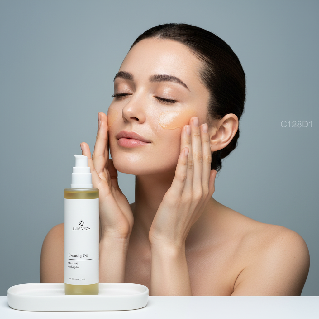 Facial Cleansing Oil – Melting Oil Cleanser with Castor & Hemp Seed Oils 5 Oz