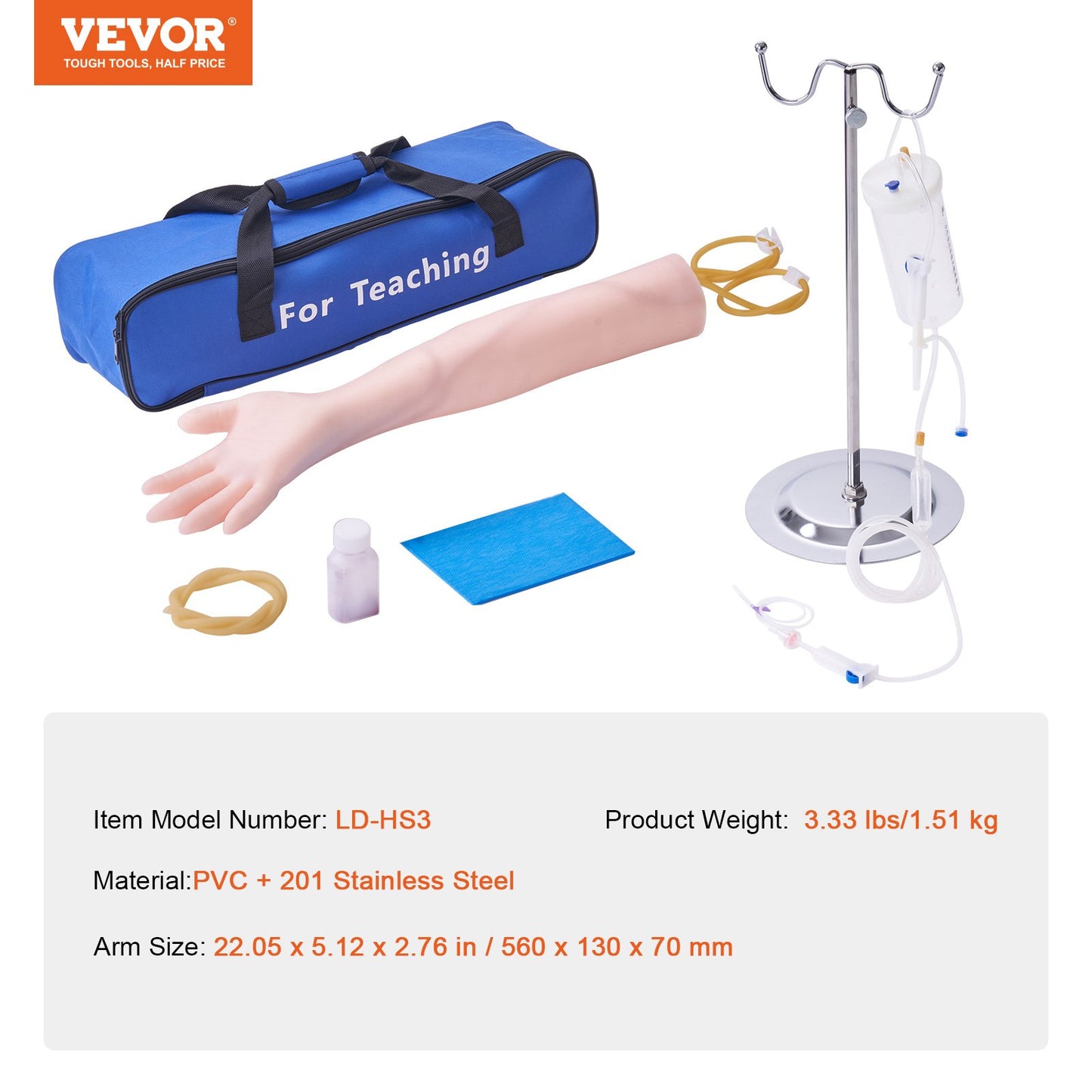 Phlebotomy Practice Kit, IV Venipuncture Intravenous Training Kit,